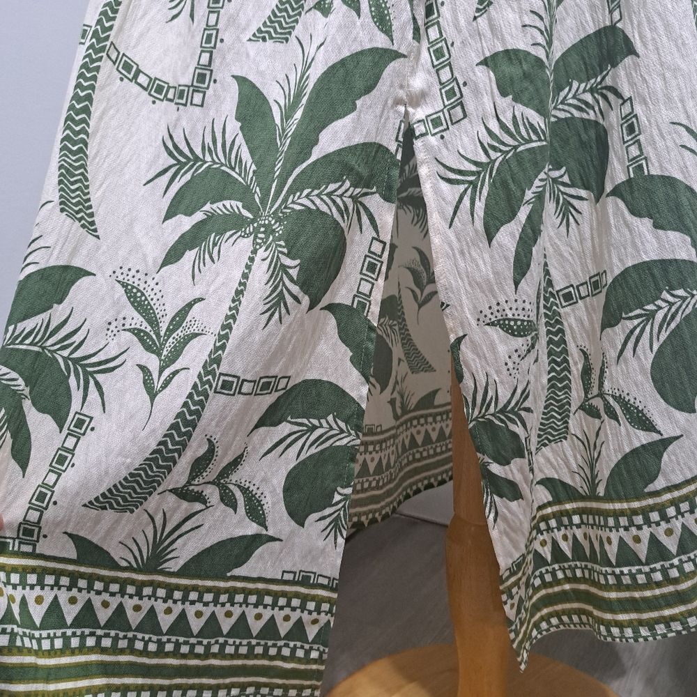 BloomChic  Tropical Palm Print Boho Chic Midi Dress Size 22-24 Multi-Color NWT - Picture 15 of 17